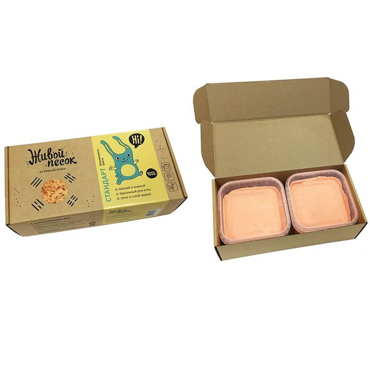 Живой песок Стандарт, 1000 г оранжевый — картинка 2