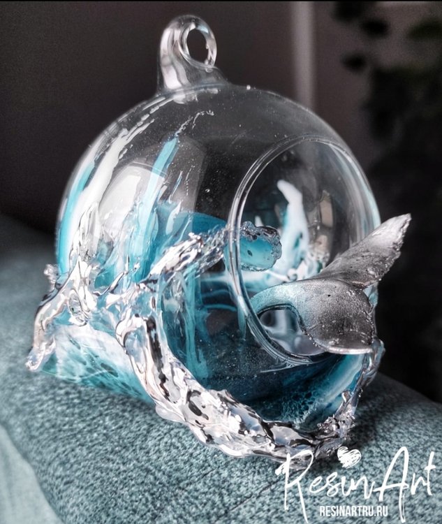 Хвост кита 3D - Силиконовый молд, ResinArt — картинка 4