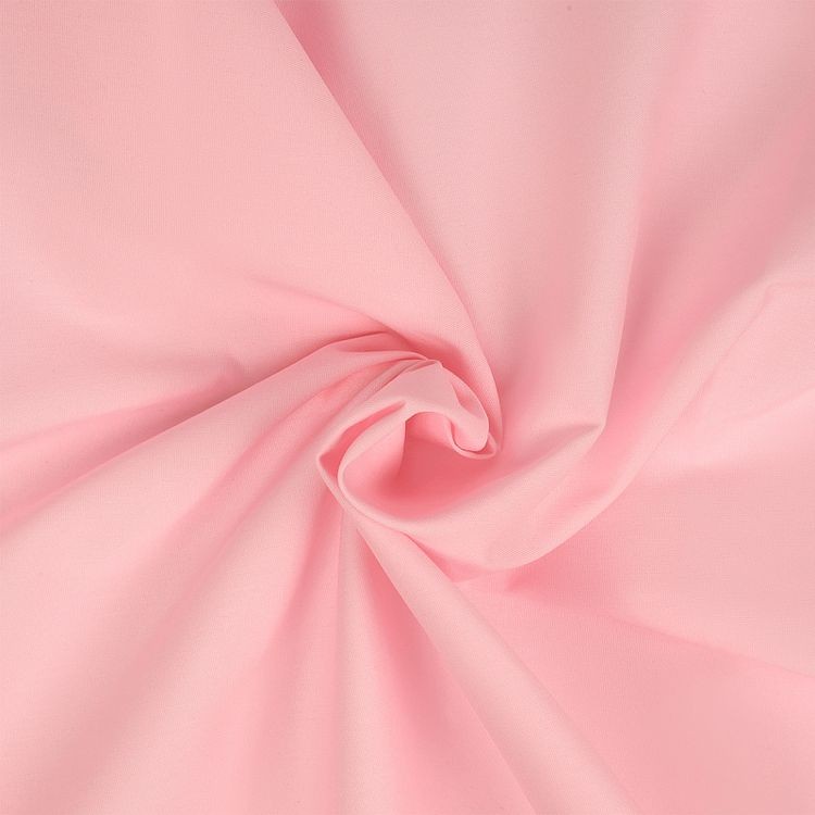 Ткань ТиСи поплин стрейч, 5 м x 150 см, 110 г/м², цвет: розовый, TBY