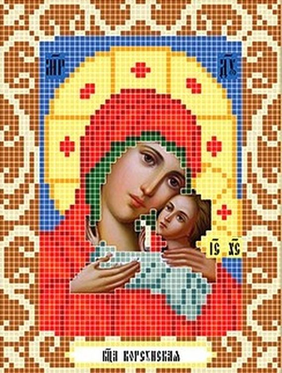 Рисунок на ткани «Богородица Корсунская»