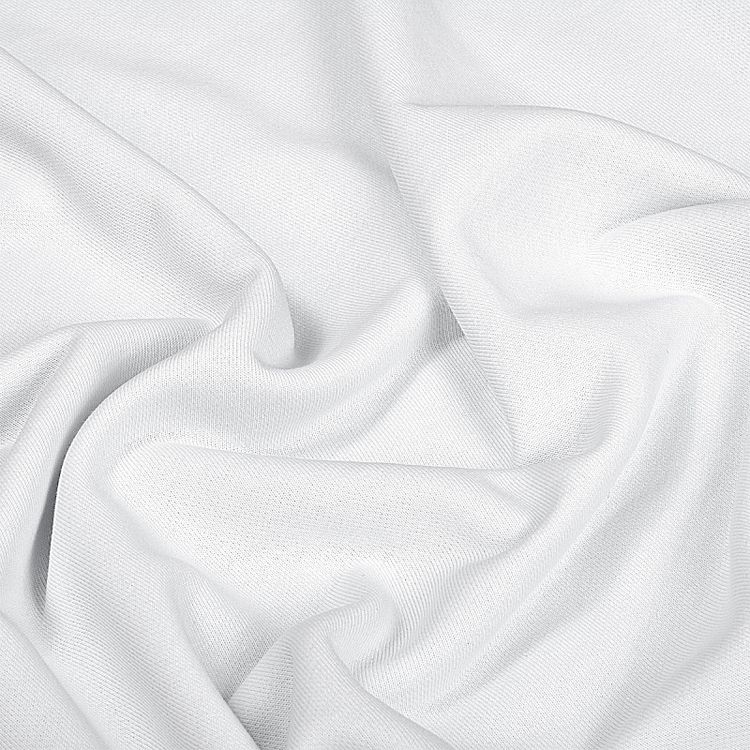 Ткань трикотаж Футер 3х нитка, петля, хлопок, 6 м, ширина 180 см, цвет: белый, TBY — картинка 2