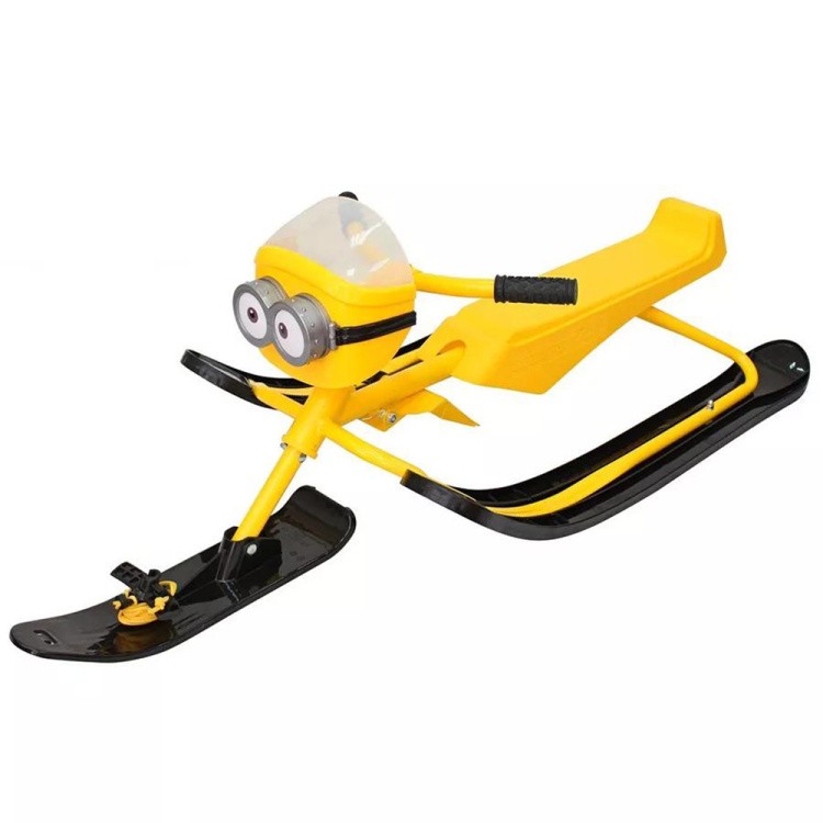 Снегокат детский Миньон жёлтый — картинка 12