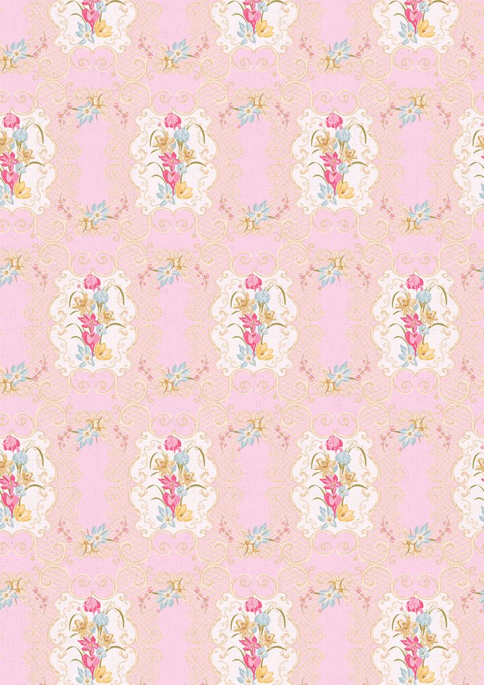 Ткань для пэчворка «ВЕСЕННИЙ ЭТЮД», 50x55 см, 146 г/м2, 100% хлопок, цвет: ВЭ-09 розовый, принт, Peppy