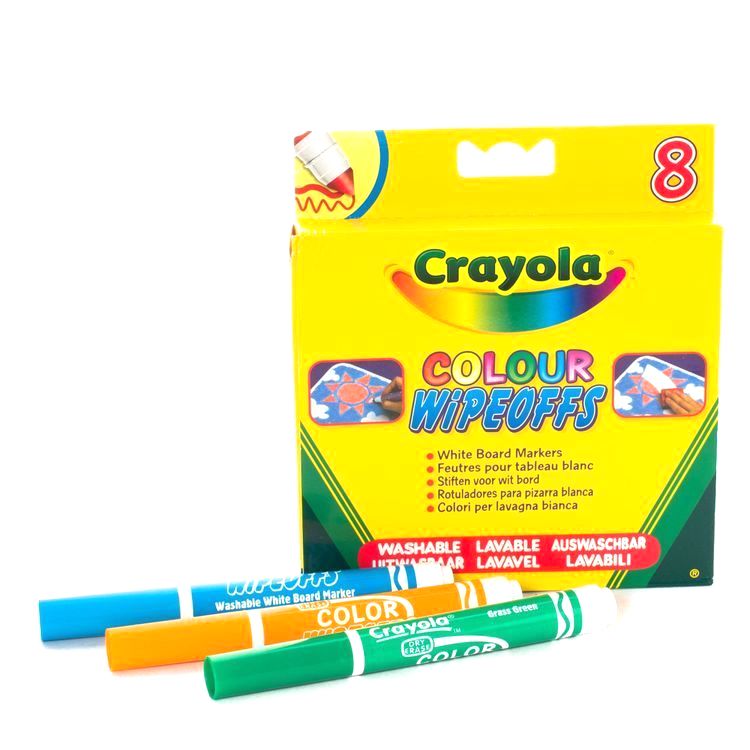 Фломастеры «8 цветов радуги», для белой доски, Crayola — картинка 2