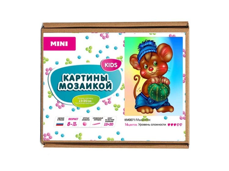 Алмазная вышивка-открытка «Мышонок» — картинка 5