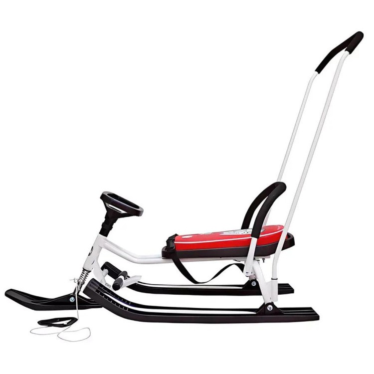 Снегокат детский 140 GO GO Fantasy cat с ручкой — картинка 7