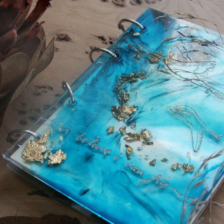 Силиконовый молд - Обложка для тетради (А5) с отверстиями для колец, 1 шт. — картинка 4