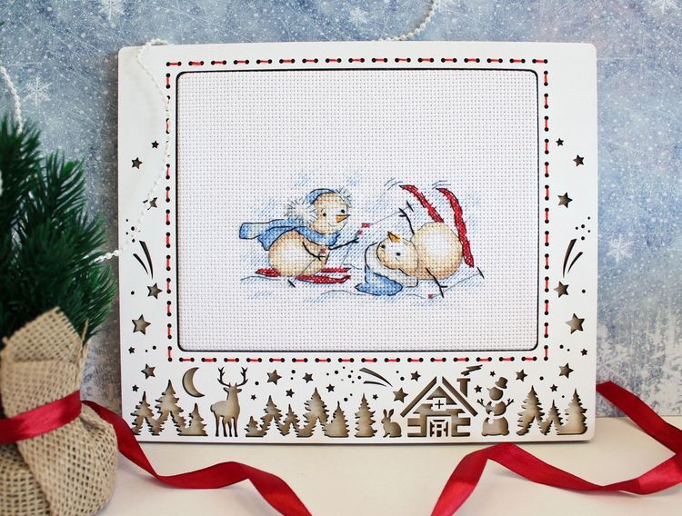 Рамка средняя «Зимний пейзаж» — картинка 3