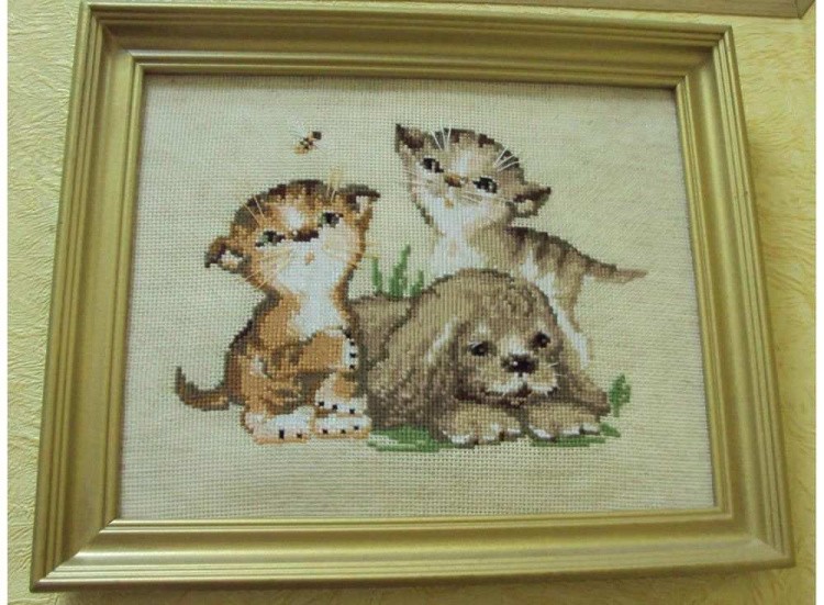Набор для вышивания «Котята и щенок» — картинка 4