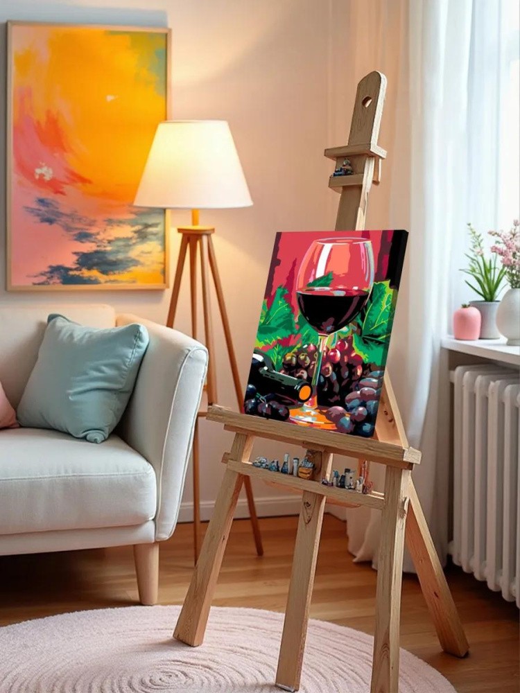 Картина по номерам «Красное вино» — картинка 10