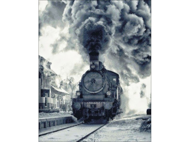 Алмазная вышивка «Локомотив» — картинка 2