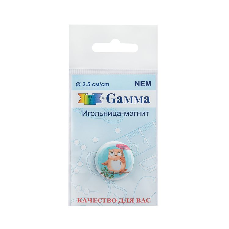 Игольница-магнит «Сова с зонтиком» — картинка 2