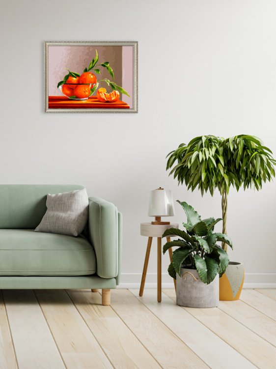 Картина по номерам «Натюрморт с апельсином» — картинка 8