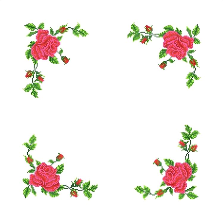 Набор для вышивания «Розы - салфетка»