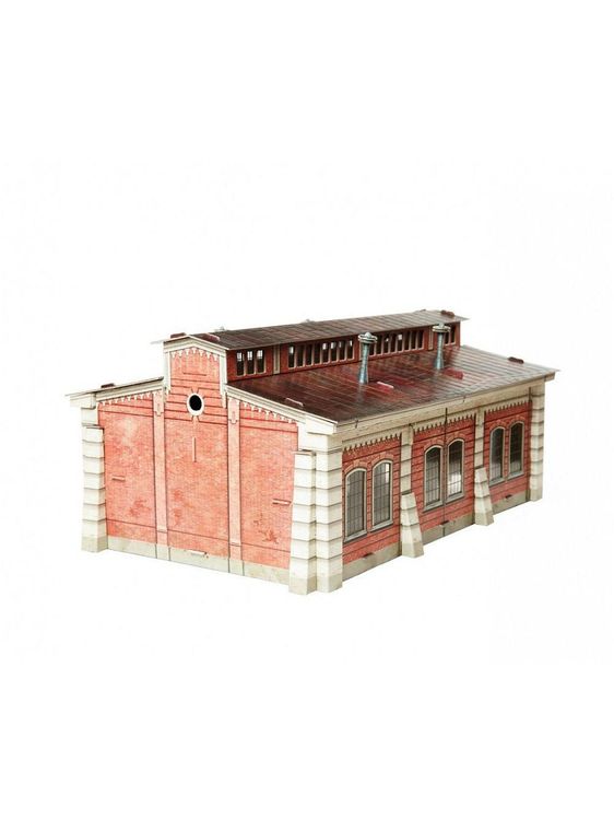 Сборная модель из картона «Паровозное депо» — картинка 4