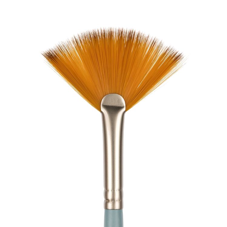 Кисть синтетика №08, веерная, 10 шт., короткая ручка, Vista-Artista — картинка 2