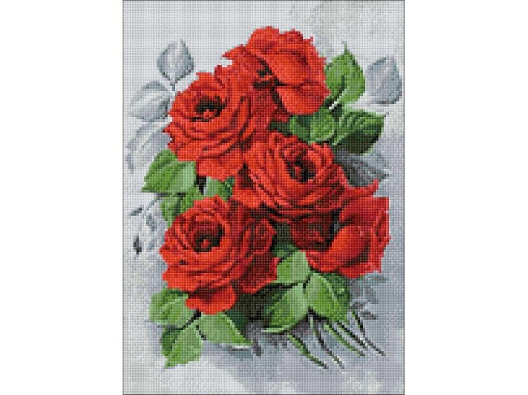 Алмазная вышивка «Изысканные розы» — картинка 3