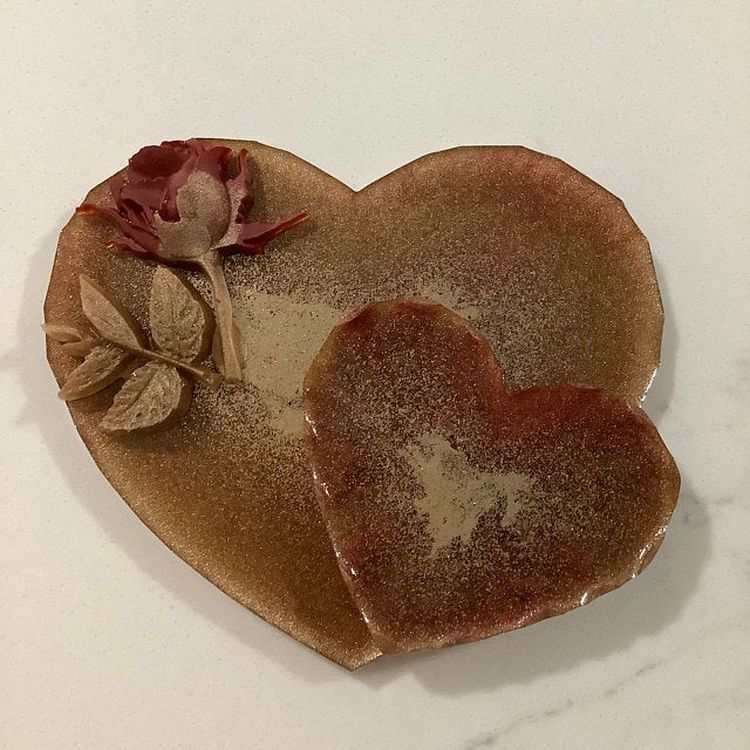 Силиконовый молд Epoxy Master Алмазное сердце, 12,5х10 см — картинка 4