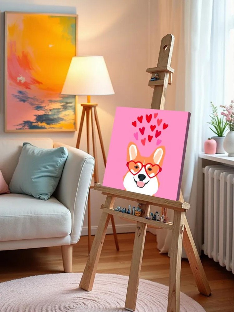 Картина по номерам «Корги» — картинка 10