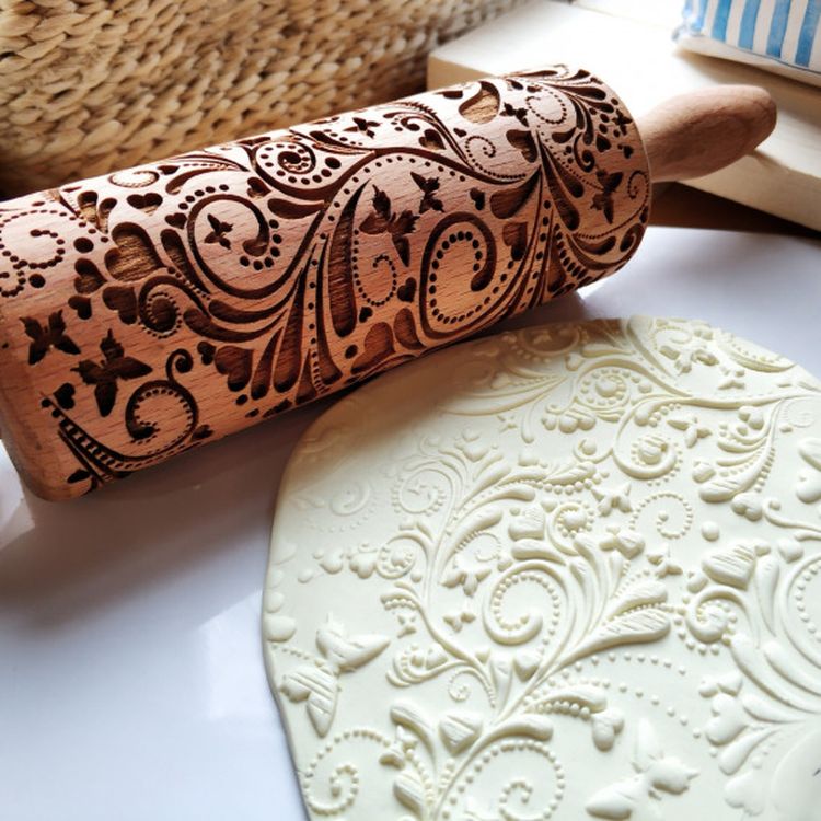 Деревянная скалка «Райский сад», Березка — картинка 3