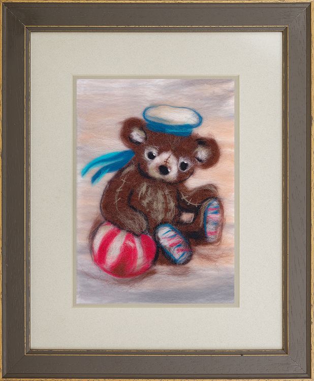 Картина шерстью «Мишка морячок» — картинка 2