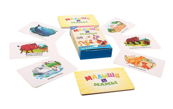 Карточная обучающая игра. Малыши и мамы — картинка 2