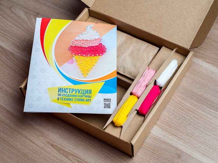 Набор для творчества STRING ART «Мороженка» — картинка 3