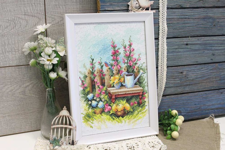 Алмазная вышивка «Цветущий сад» — картинка 3
