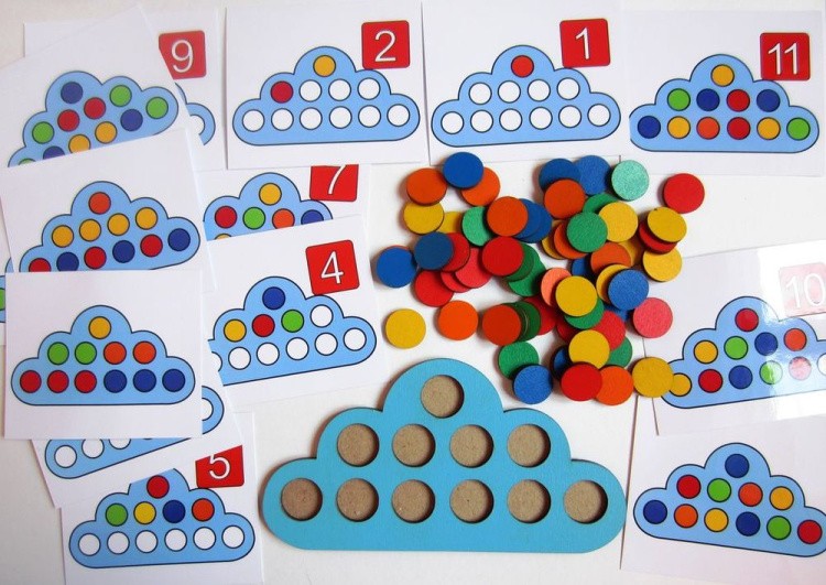 Развивающее пособие из дерева «Умное облачко» — картинка 3