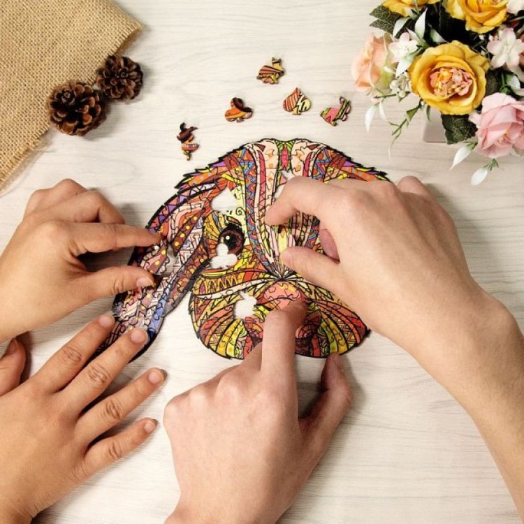 Деревянные пазлы «Домашний Кролик S», Woodbests — картинка 4