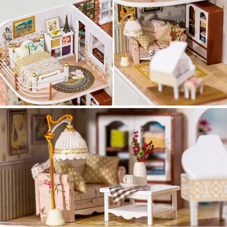 Набор для создания миниатюры (румбокс) «Дом с площадкой для гольфа» — картинка 4