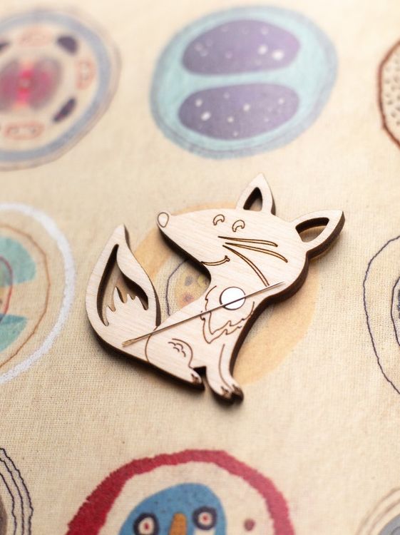 Органайзер для мулине c игольницей «Лесная история. Лисичка» — картинка 5