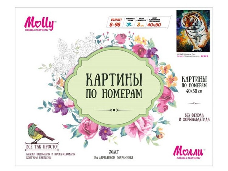 Картина по номерам «Тигр» — картинка 2