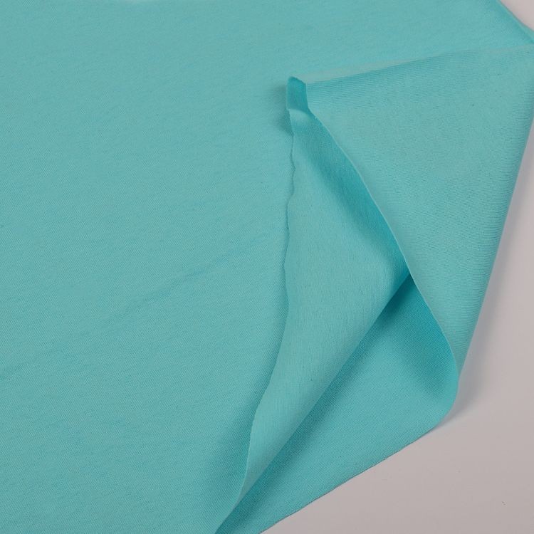 Ткань трикотаж Кулирка хлопок, 6 м, ширина 100+100 см, 145 г/м2, цвет: светло-бирюзовый, TBY — картинка 4