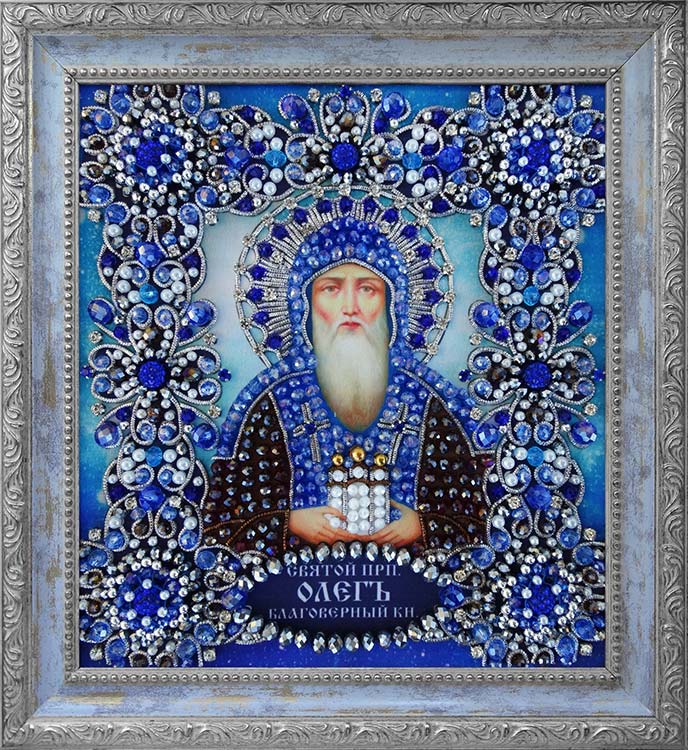 Набор для вышивания хрустальными камнями «Святой Олег» — картинка 2