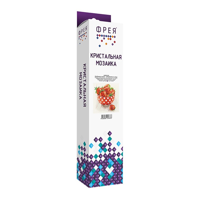 Алмазная вышивка «Клубника в чашке» — картинка 3