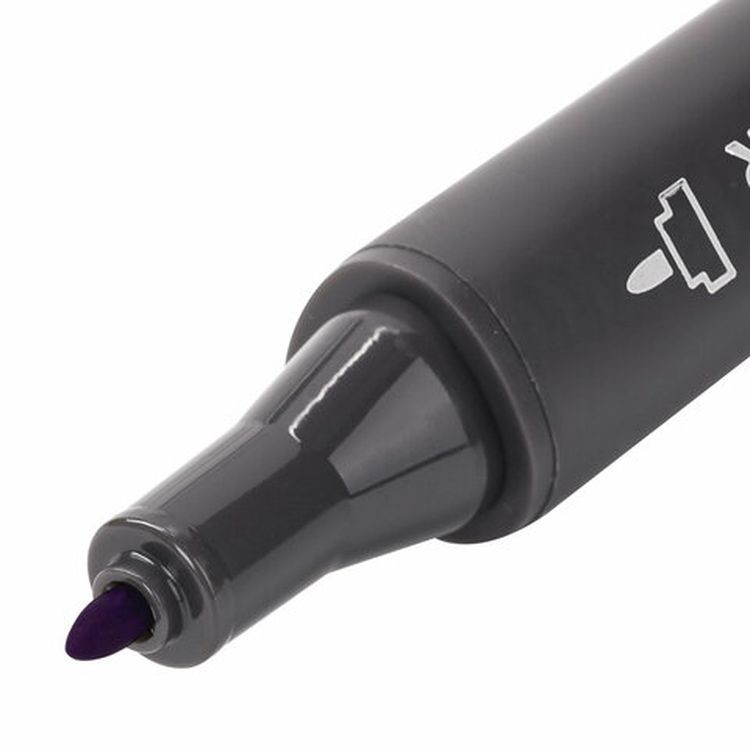 Маркер для скетчинга двусторонний 1 мм - 6 мм BRAUBERG ART CLASSIC, цвет: фиалковый — картинка 4