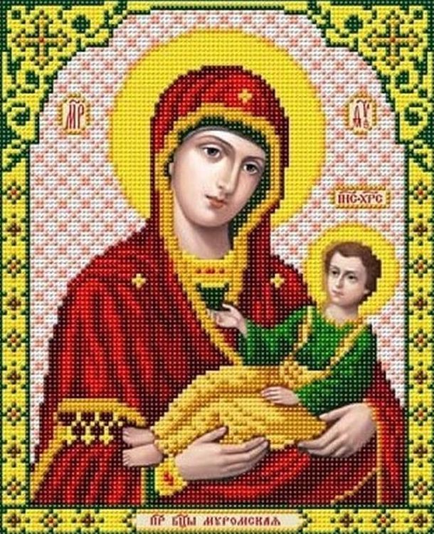 Рисунок на ткани «Богородица Муромская»