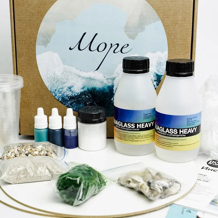 Набор для рисования эпоксидной смолой в технике ResinART Море 2.0, RU-SMOLA — картинка 4