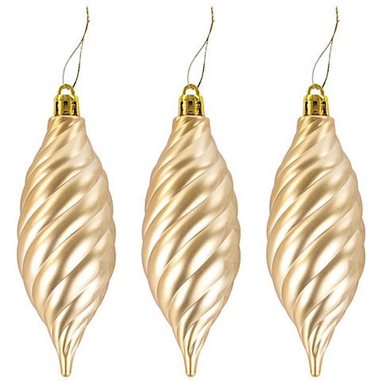 Набор украшений для ели, 39 предметов, золотистый цвет — картинка 16