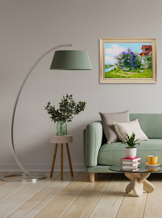 Картина по номерам «Дом над рекой» — картинка 6