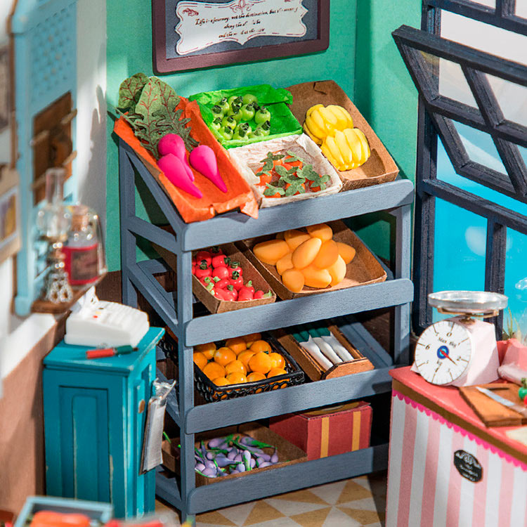 Набор для создания миниатюры (румбокс) «Фруктовый магазин» — картинка 9