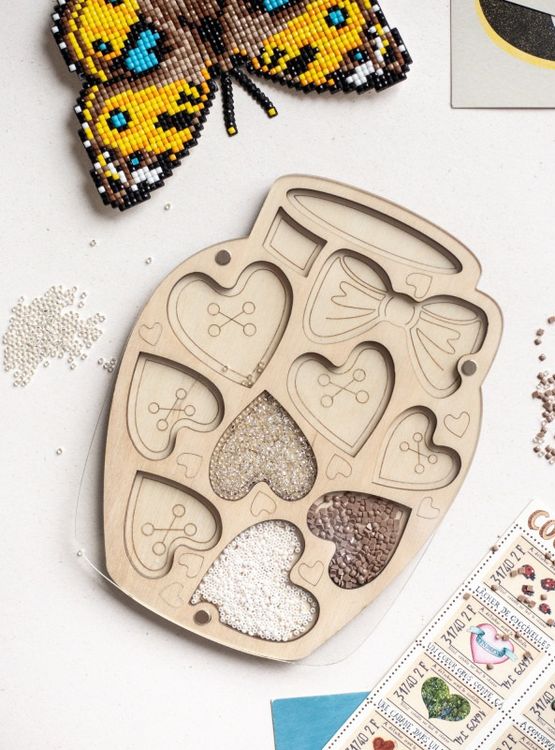 Органайзер для бисера с крышкой «Баночка счастья» — картинка 3