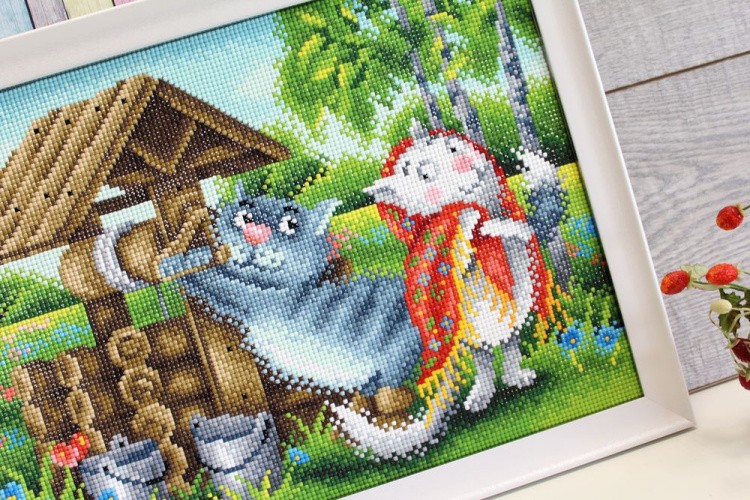 Алмазная вышивка «У колодца» — картинка 2