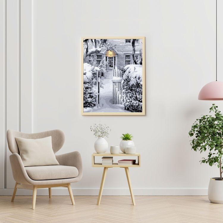 Картина по номерам «Белый снег украсил город» — картинка 4