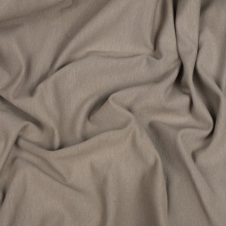 Ткань трикотаж Футер 2х нитка, петля с лайкрой, пенье, 10 м x 180 см, 240 г/м², цвет: серый, TBY — картинка 2