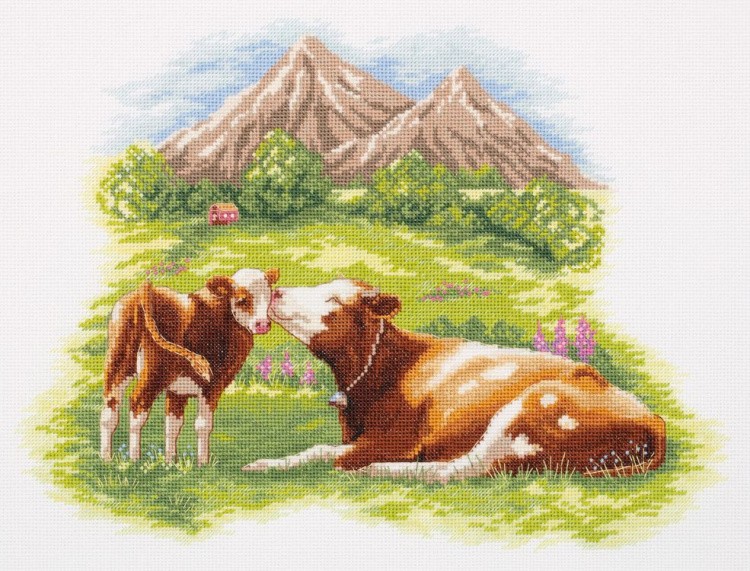 Набор для вышивания «Мать и дитя. Коровы»