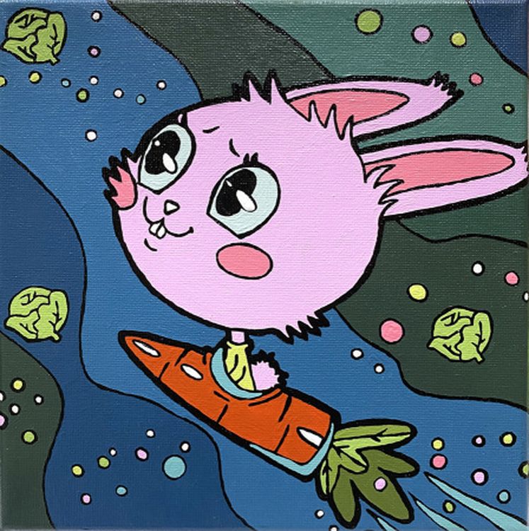 Картина по номерам «Космическая капуста» — картинка 3