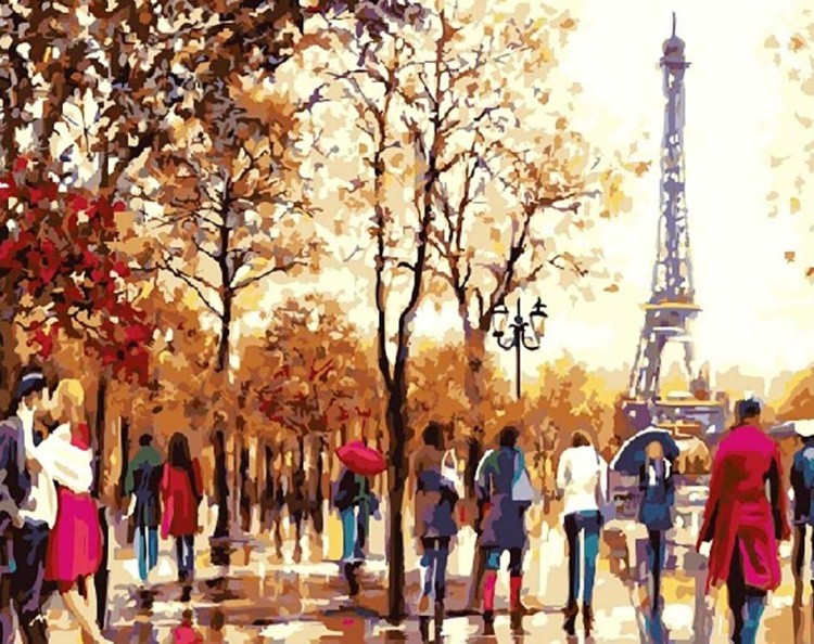 Картина по номерам «Осень в Париже»