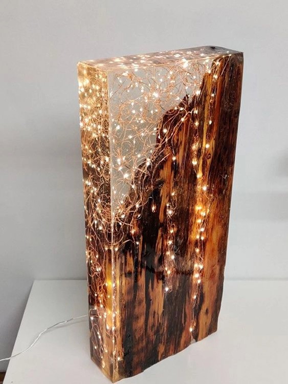 Гирлянда электрическая для заливки в смолу, Теплый свет — картинка 4